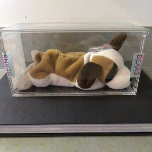 BERNIE Ty Beanie Baby 1996 Saint Bernard Dog RARE Authenticated NEW RETIRED Mint